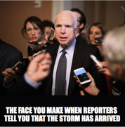 McCain storm arrived