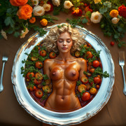 Garden wedding wom served Blonde 0 84