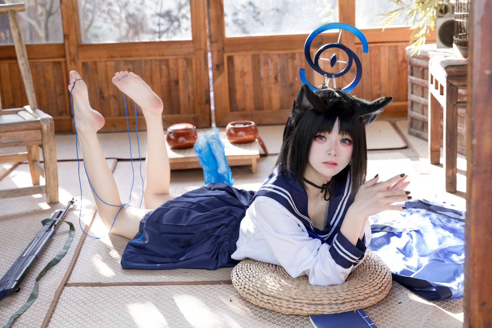 九柒喵 – 桐生桔梗 Cos 高清大合集（88P-470MB）和风旗袍写真插图1