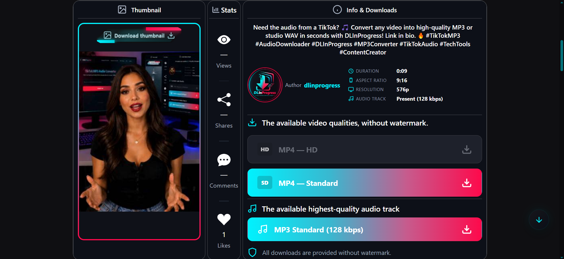 DLInProgress screenshot 1