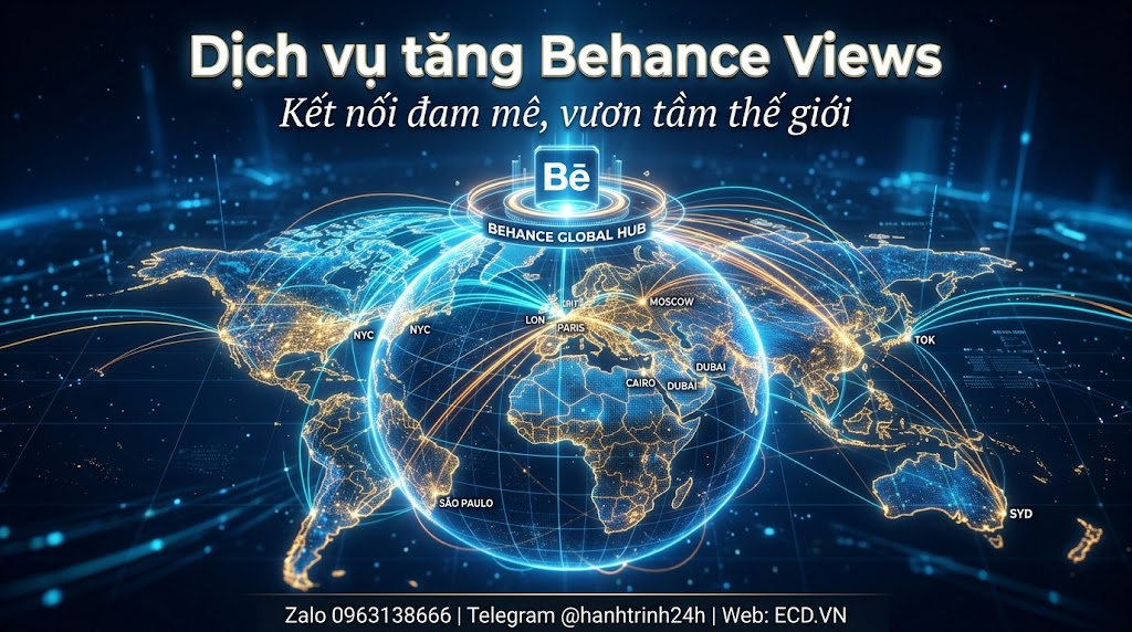 dịch vụ tăng behance views tốt nhất portfolio behance