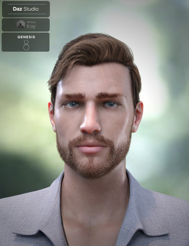 Trevor Hair Set for Genesis 8 Male(s)