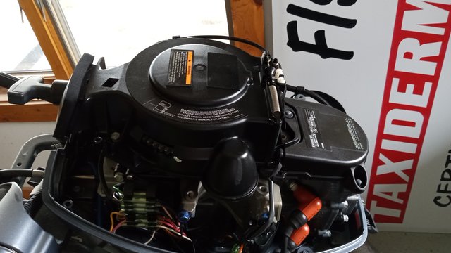 Yamaha pic 9 engine cover off