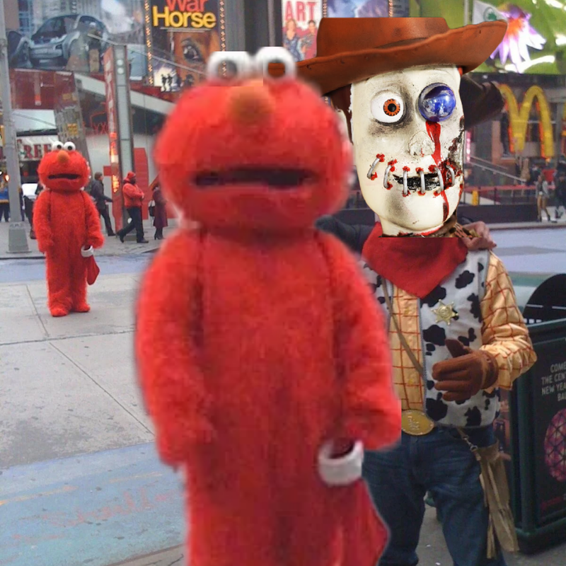 Elmo+Elmo+woody corpse