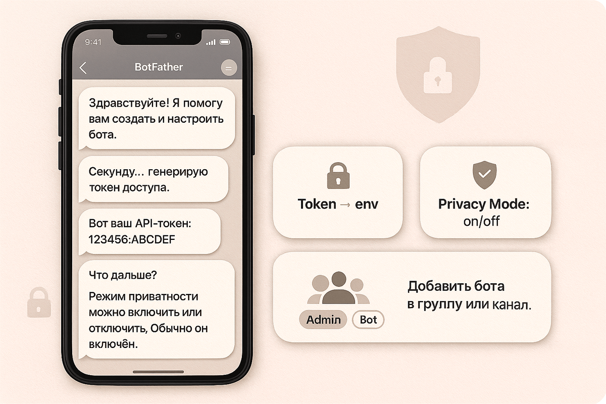 Подготовка аккаунта и бота Telegram
