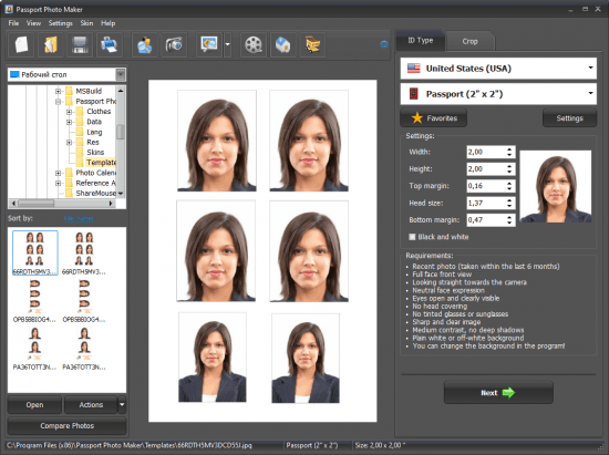 AMS Passport Photo Maker 9.41 Multilingual Portable