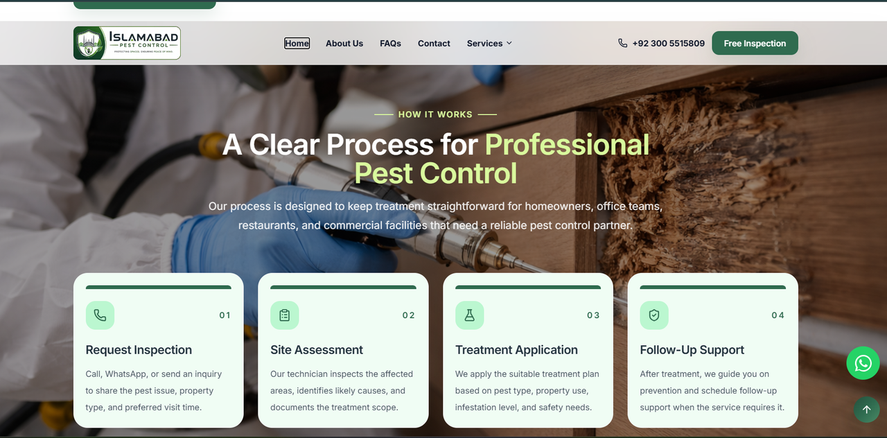 Pest Control Web Application 4
