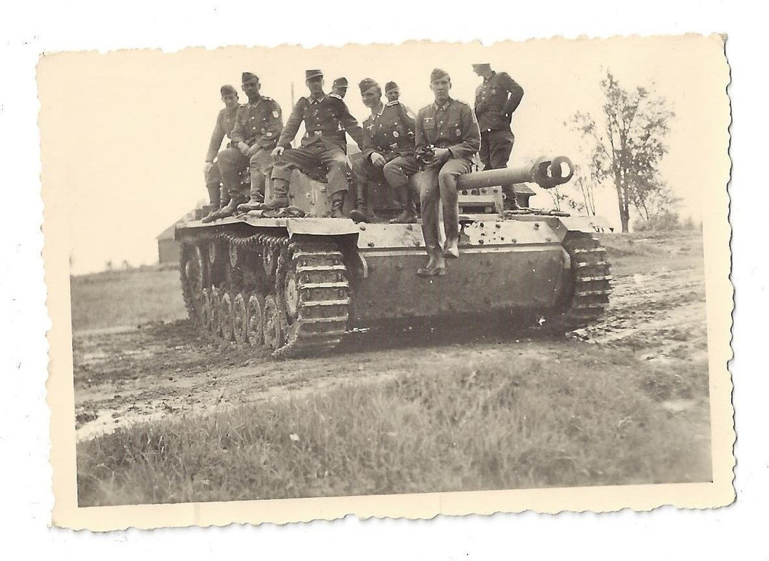 orig. Foto,Panzer, Sturmgeschütz, Langrohr, Besa