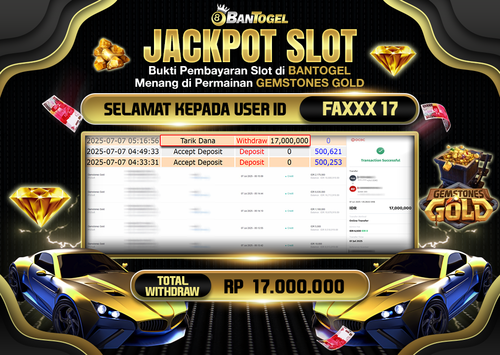 BUKTI JACKPOT LUNAS BANTOGEL