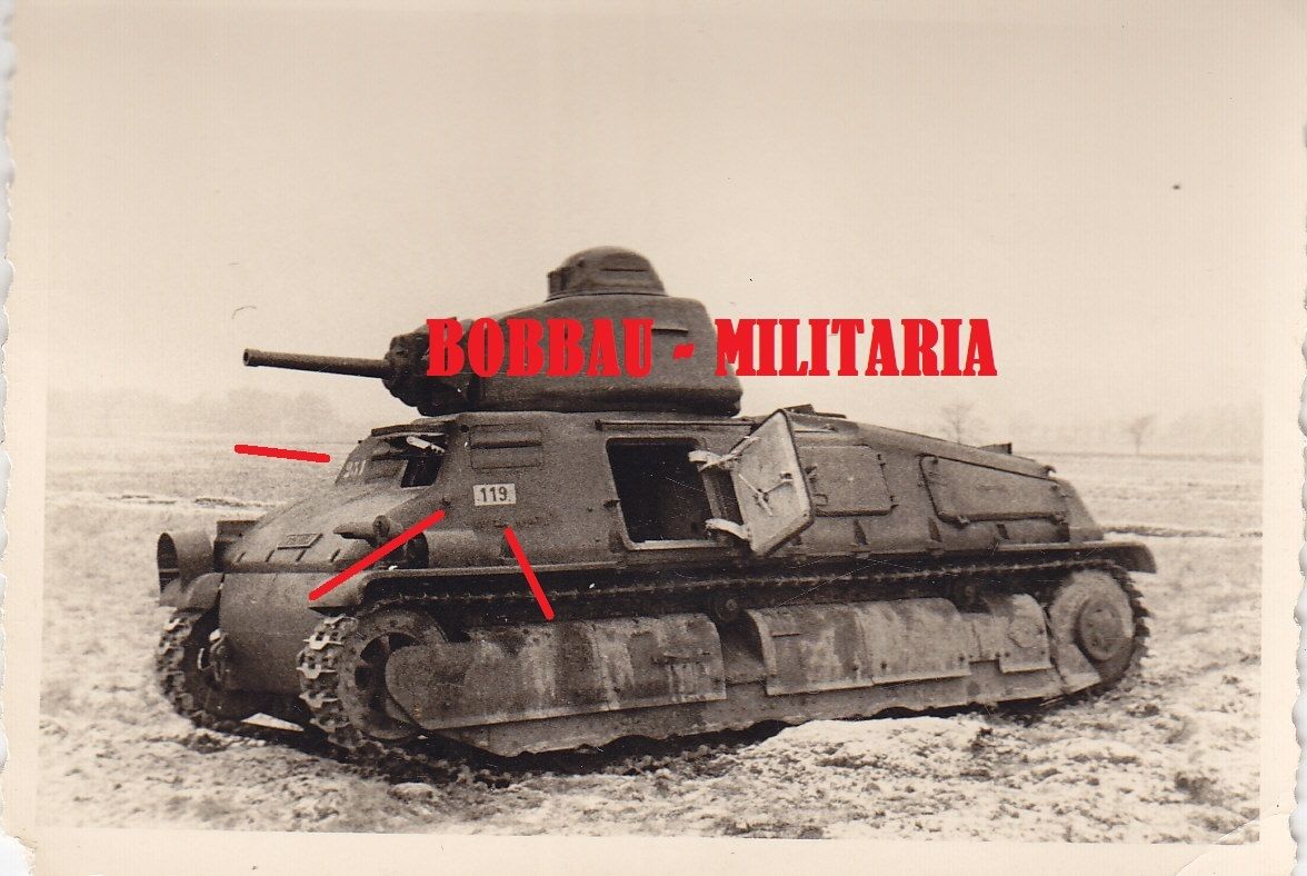 französischer CHAR S 35 Beutepanzer Truppenversu