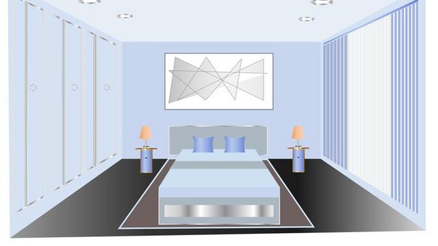 Bedroom interior design in illustrator and Photoshop Bedroom interior design in illustrator and Photoshop
