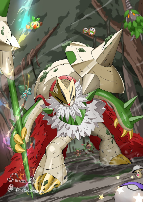 rowlet-bulbasaur-grookey-chespin-chesnau