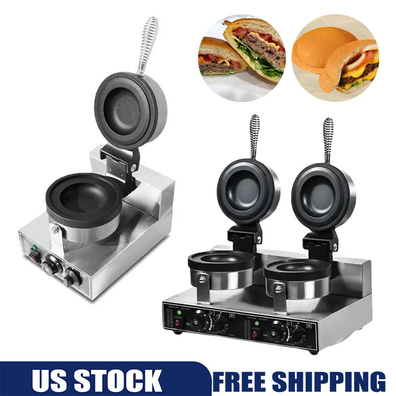 CNC24418 2 US110VIce Cream UFO Burger Maker Burger Waffle Maker Waffle Press Machine Machine