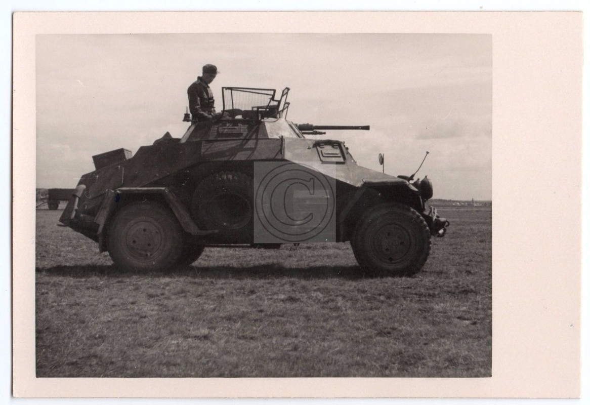 German Panzerspähwagen Horch SdKfz 222 with Comm