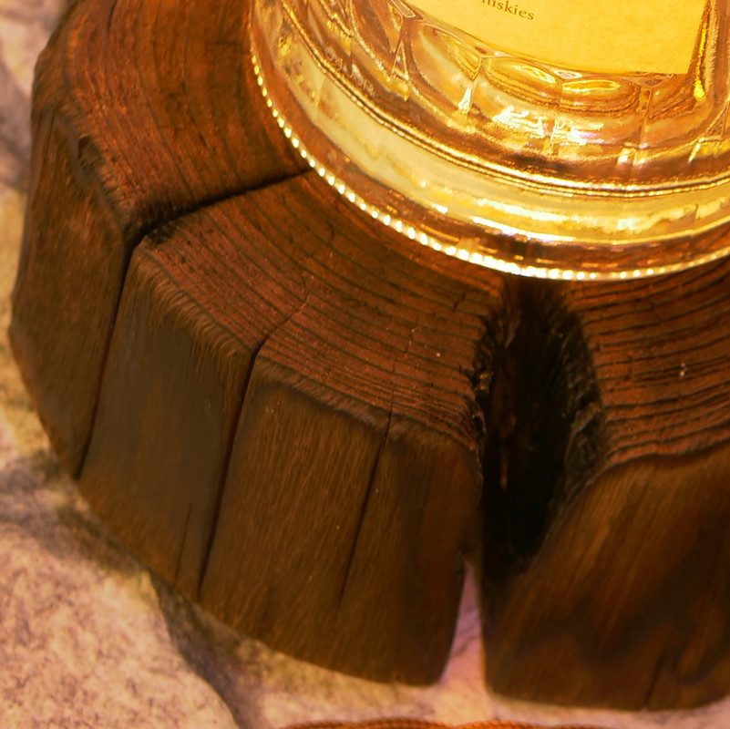 SpiritLamps – geflammter Holzsockel