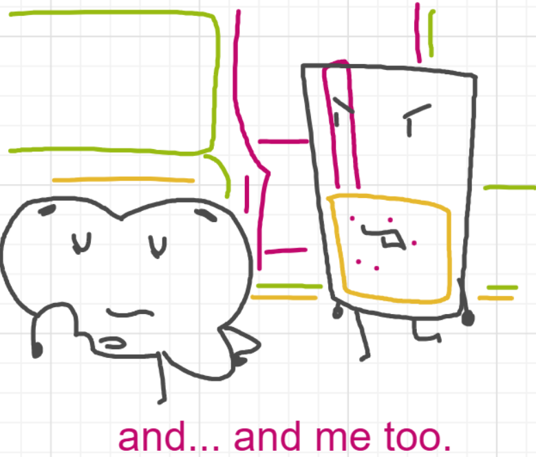 A panel from A Murder On The, episode six of the Board Boards object show by Furretwalk/WalkingFurret.
