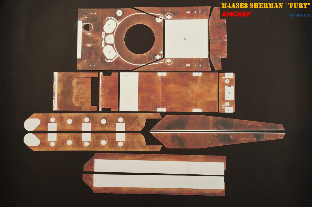 M4A3E8 SHERMAN  FURY 12