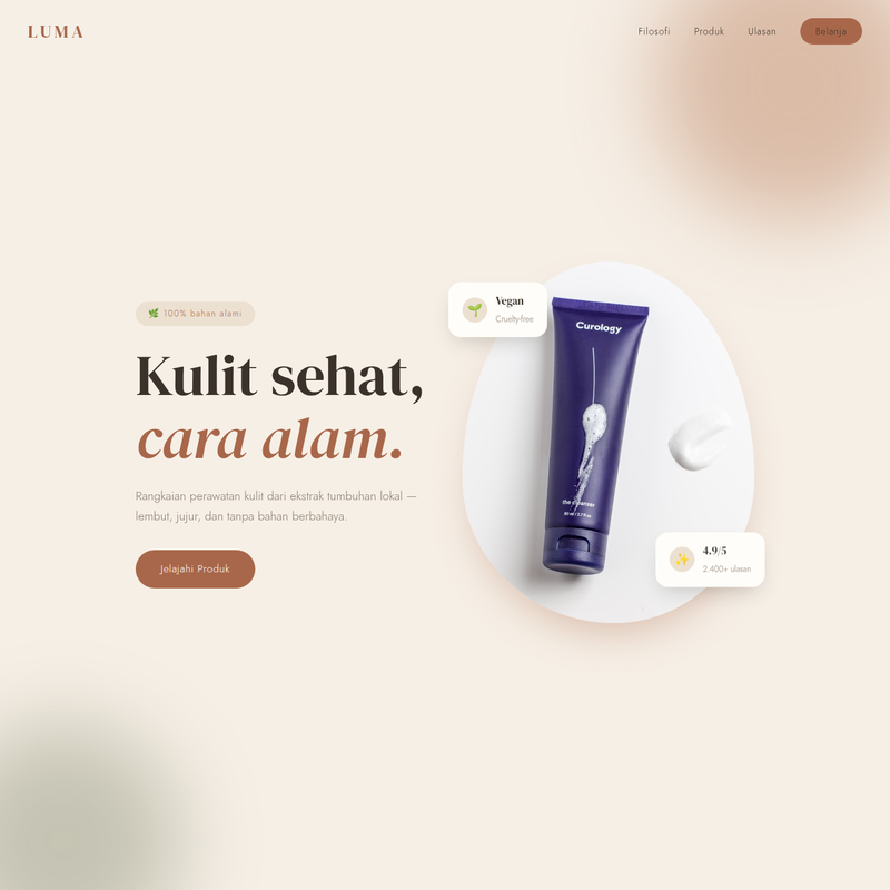 Contoh Website - Luma