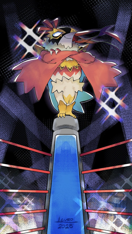 hawlucha-and-mega-hawlucha-pokemon-drawn