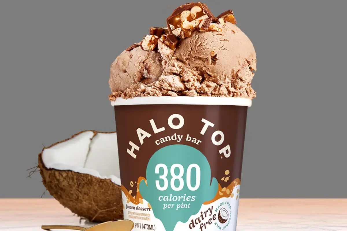 What is dairy-free Halo Top made of