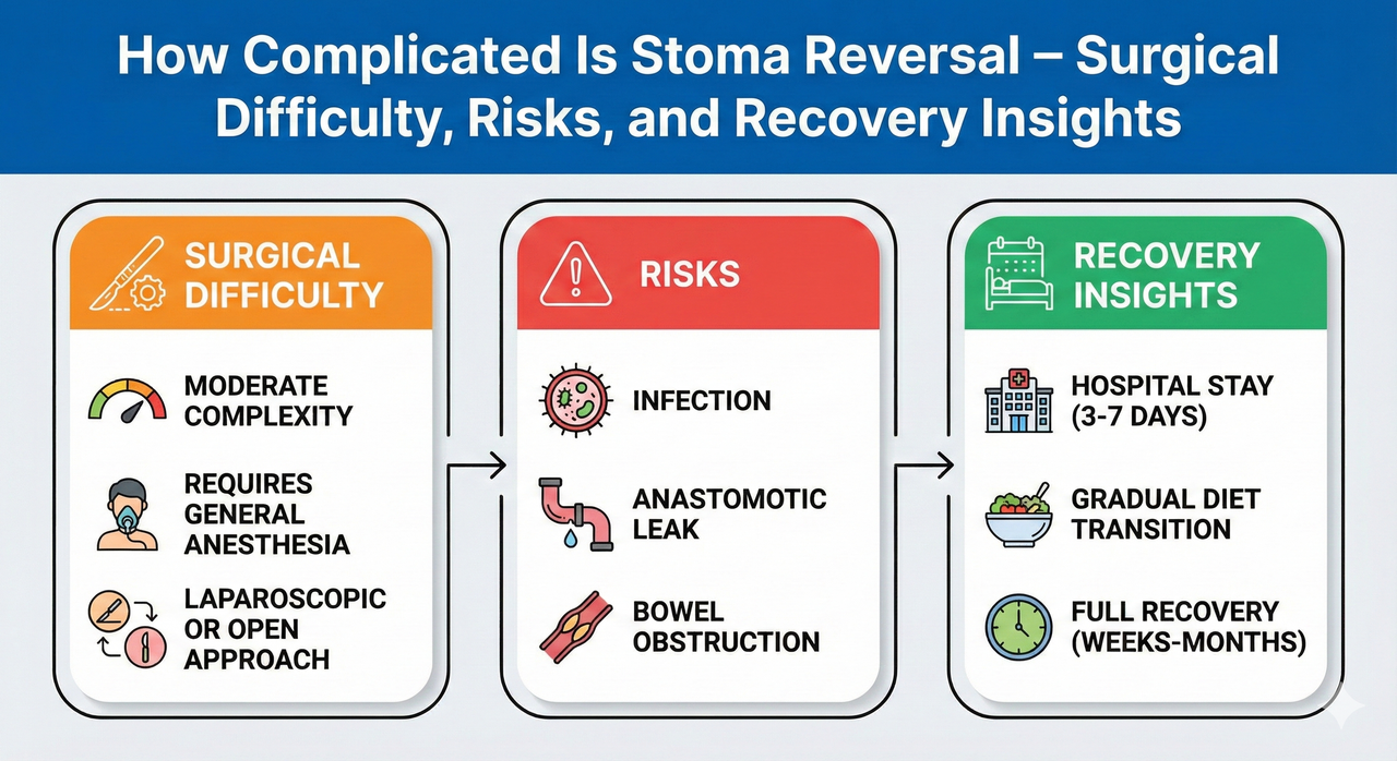 how complicated is stoma reversal