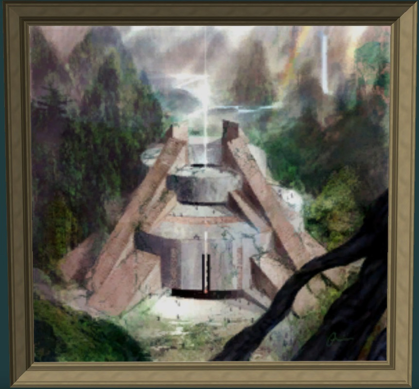 Painting of the Blue Leaf Temple