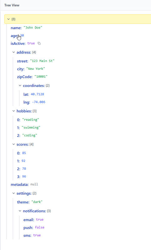 JSON Tree View