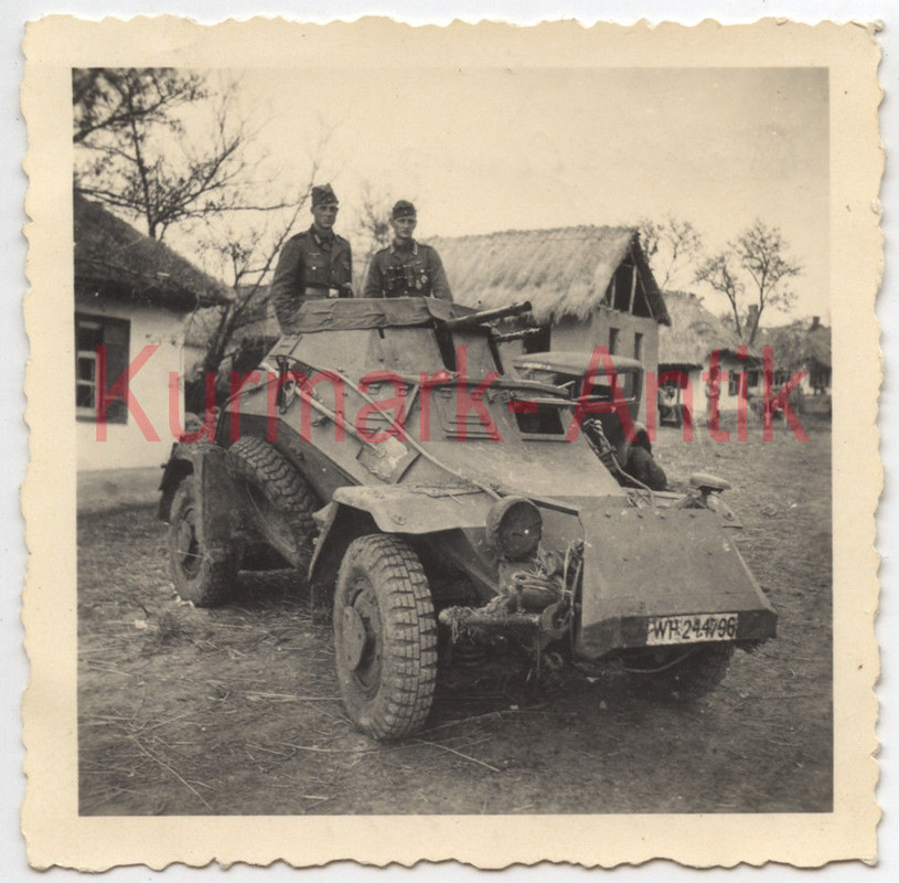 Foto Wehrmacht Panzer Aufkl. Spähwagen Russland Krim Rostow