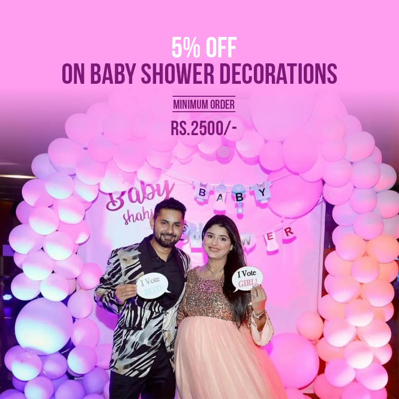 5% discount on New Year Decorations use code BABYSHOWER5