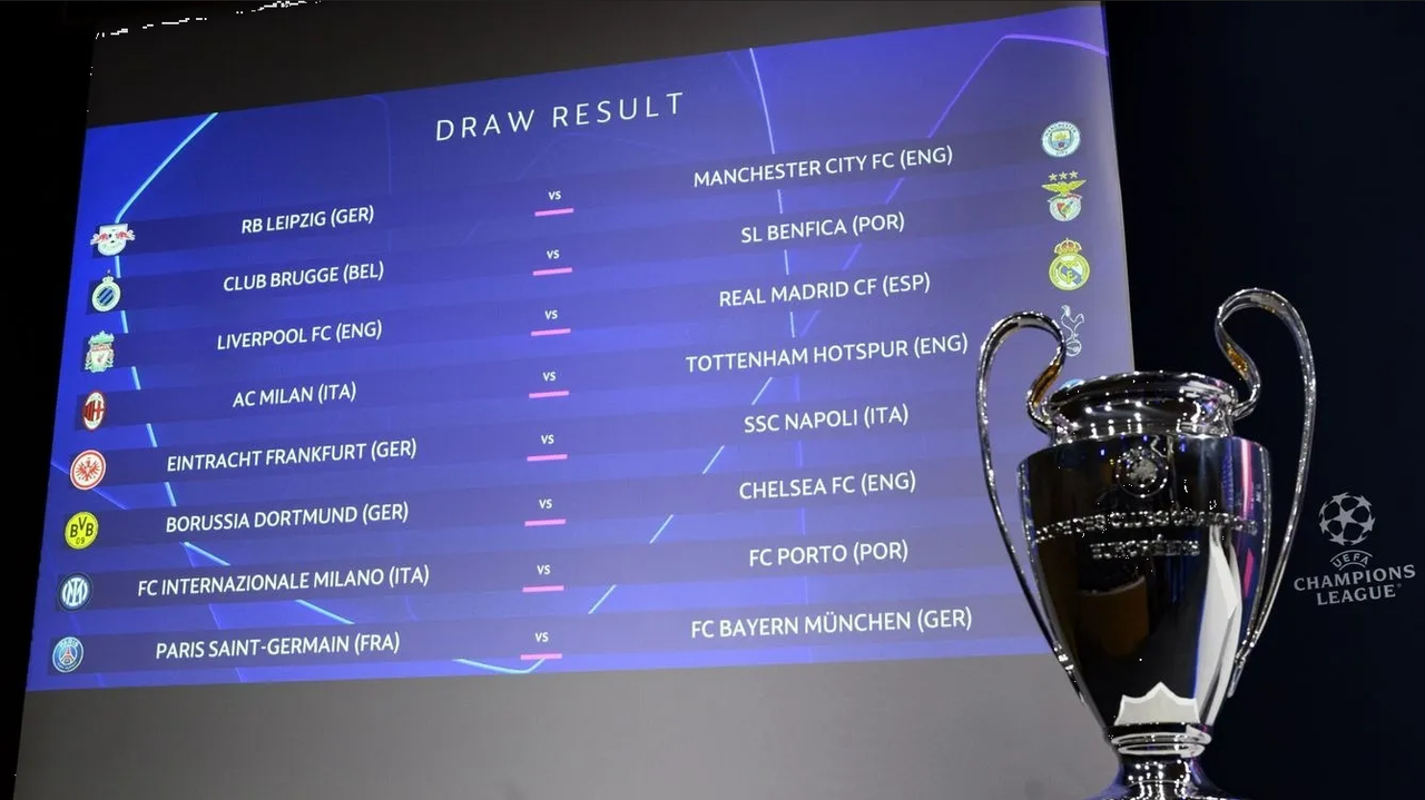 Champions League: Calendario completo de los Octavos de Final