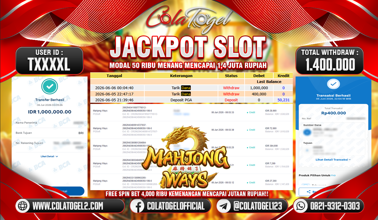 JACKPOT SLOT GACOR!!