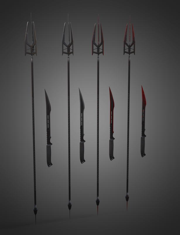 Lethal Knives and Staves for Genesis 8 V01