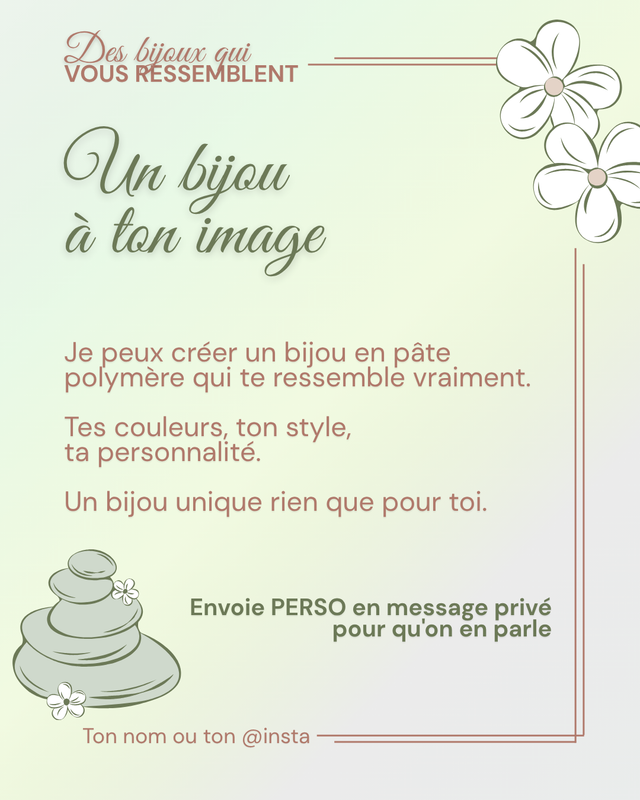 Bijoux personnalisés