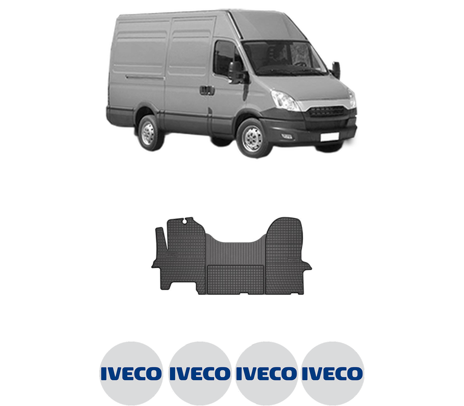 Set covorase presuri IVECO DAILY V Van din 2011-2014, auto, din cauciuc thermoplastic, 4 Stickere auto cu IVECO