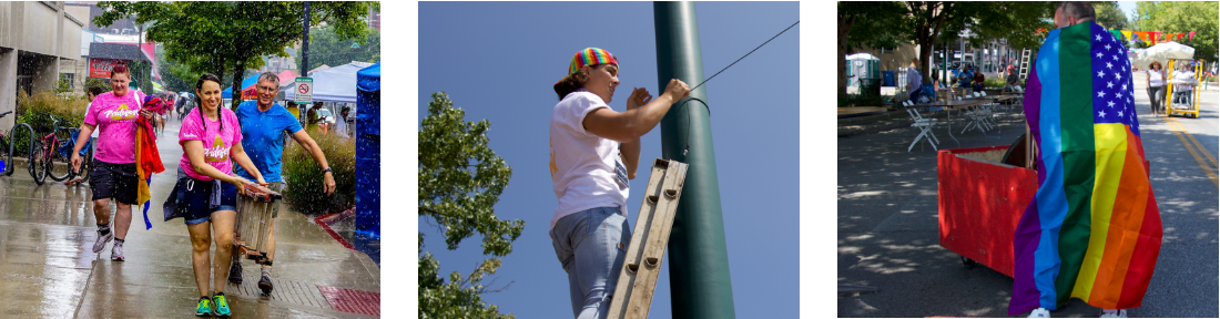 Pridefest volunteers