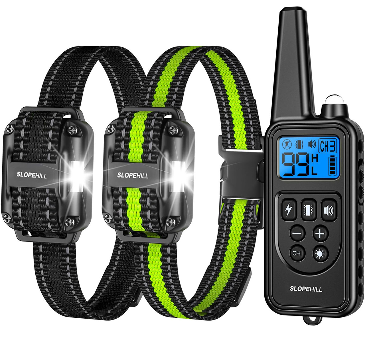 SLOPEHILL Dog Training Collar 4200FT Remote No-Shock Mode