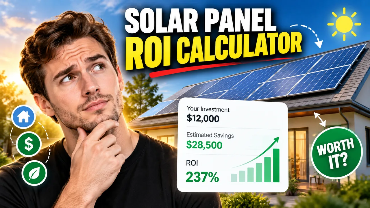 House Solar Panel Return On Investment Calculator
