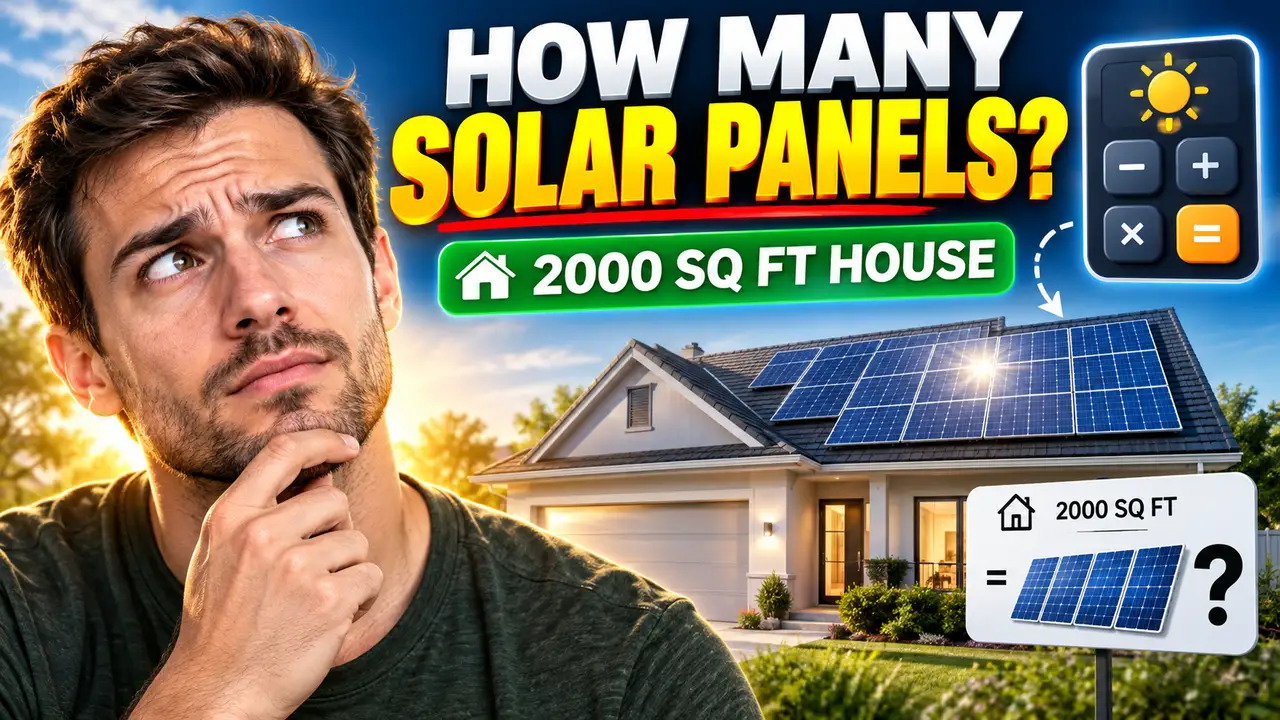 How Many Solar Panels For 2000 Sq Ft House Calculator