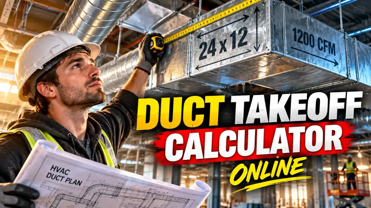 Hvac Duct Takeoff Calculator Online