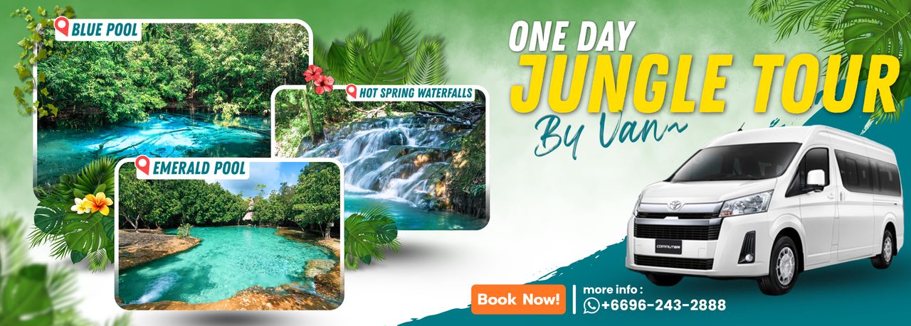 Krabi Jungle Tour Emerald Pool Hot Spring Thailand