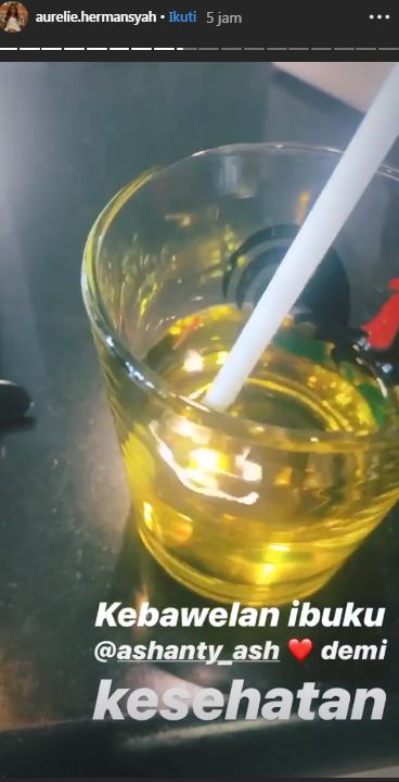 Minuman rahasia Aurel Hermansyah 