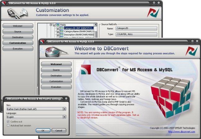 DMSoft DBConvert for Access and MySQL 8.4.3 Multilingual