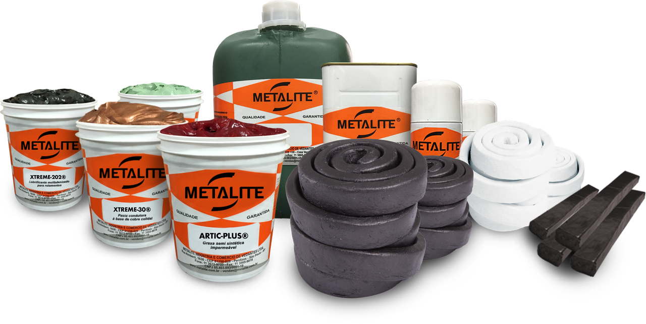 Composição dos produtos Metalite em alta resolução