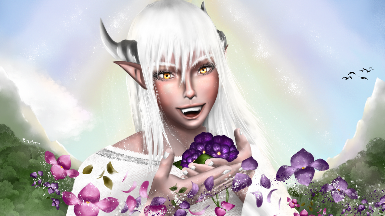 Ailah_Among_flowers_2