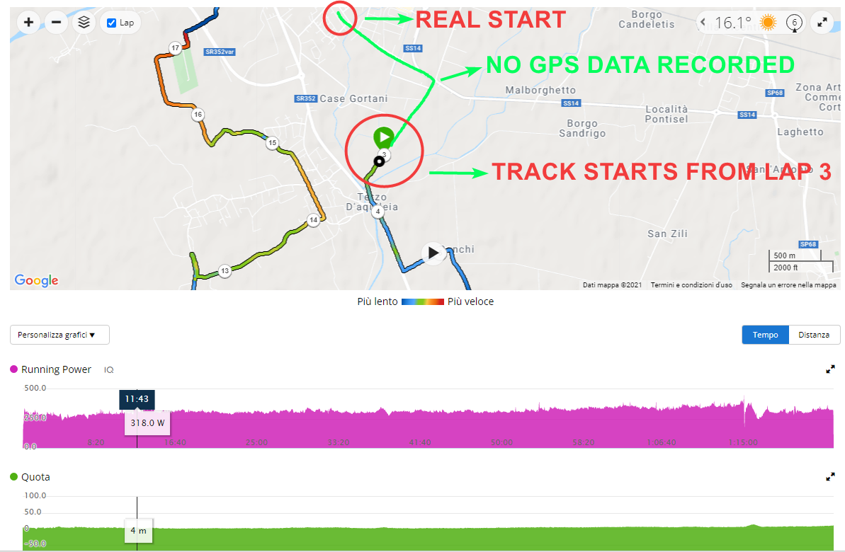 Fenix 5 and Garmin Connect displaying incomplete track - fēnix 5 series -  Wearables - Garmin Forums