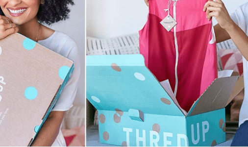 Get Up to Free ThredUp Credit + Free Shipping Get Up to Free ThredUp Credit + Free Shipping