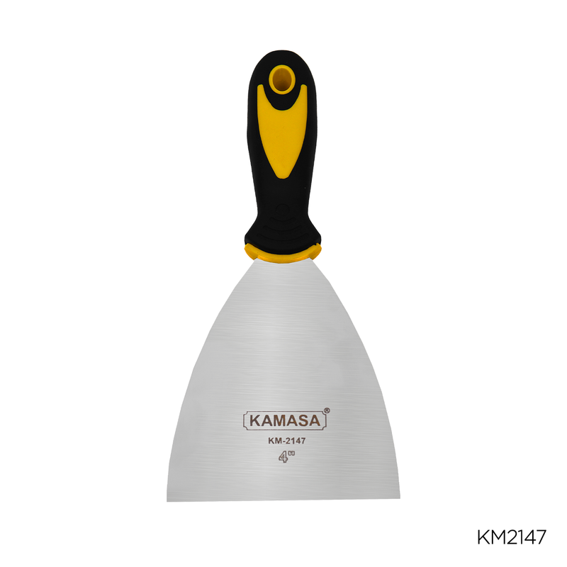 ESPATULA DE ACERO INOX TPR 4" KAMASA