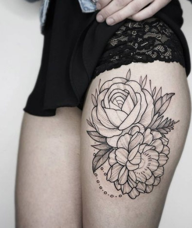Black-and-white-flower-tattoo 512235 (95)