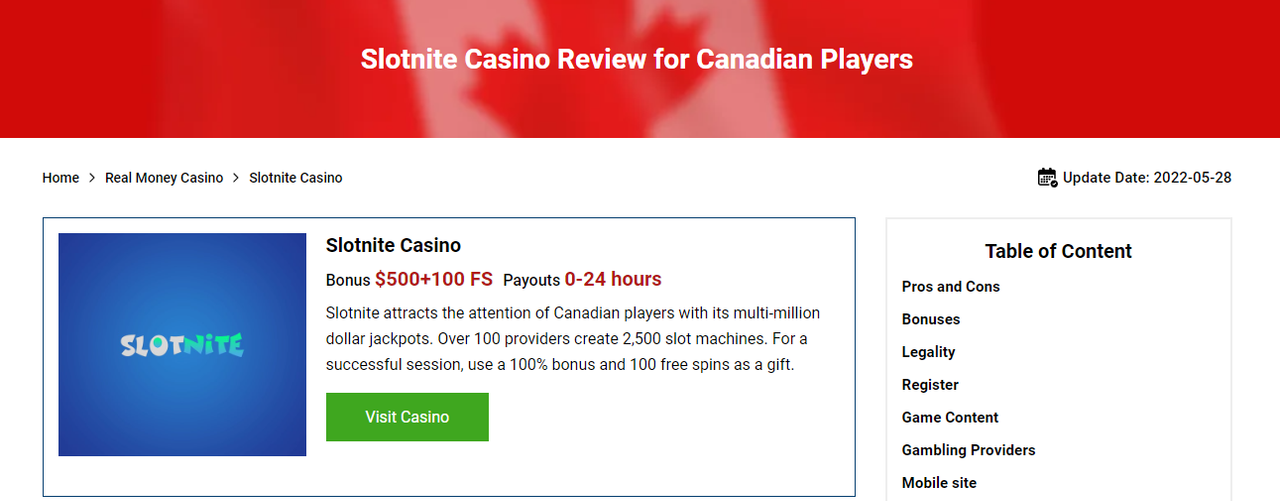 slotnite casino online