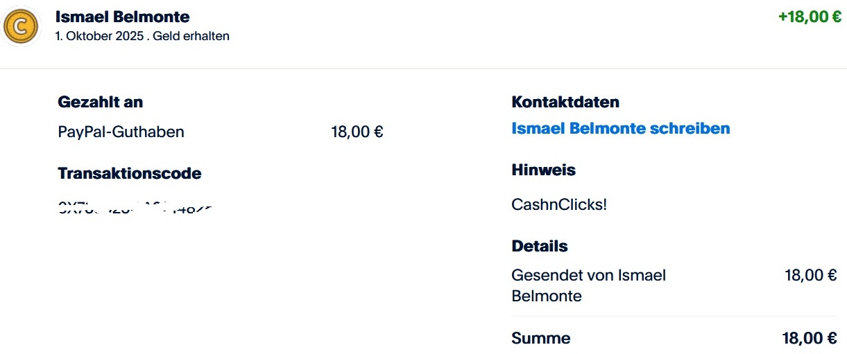 Payment proof